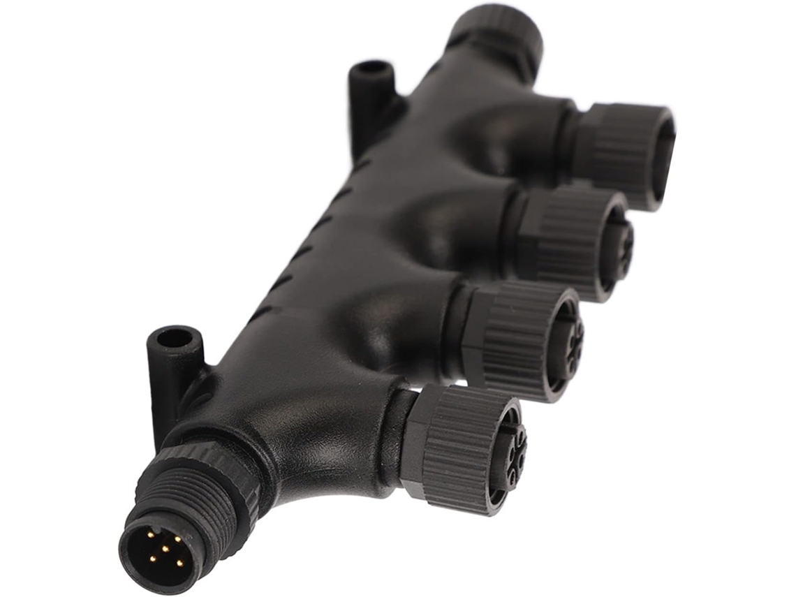 Conector En T N2k De 4 Puertos De Alta Durabilidad Para Redes Nmea 2000 - Ip67 - Barcos Y Yates