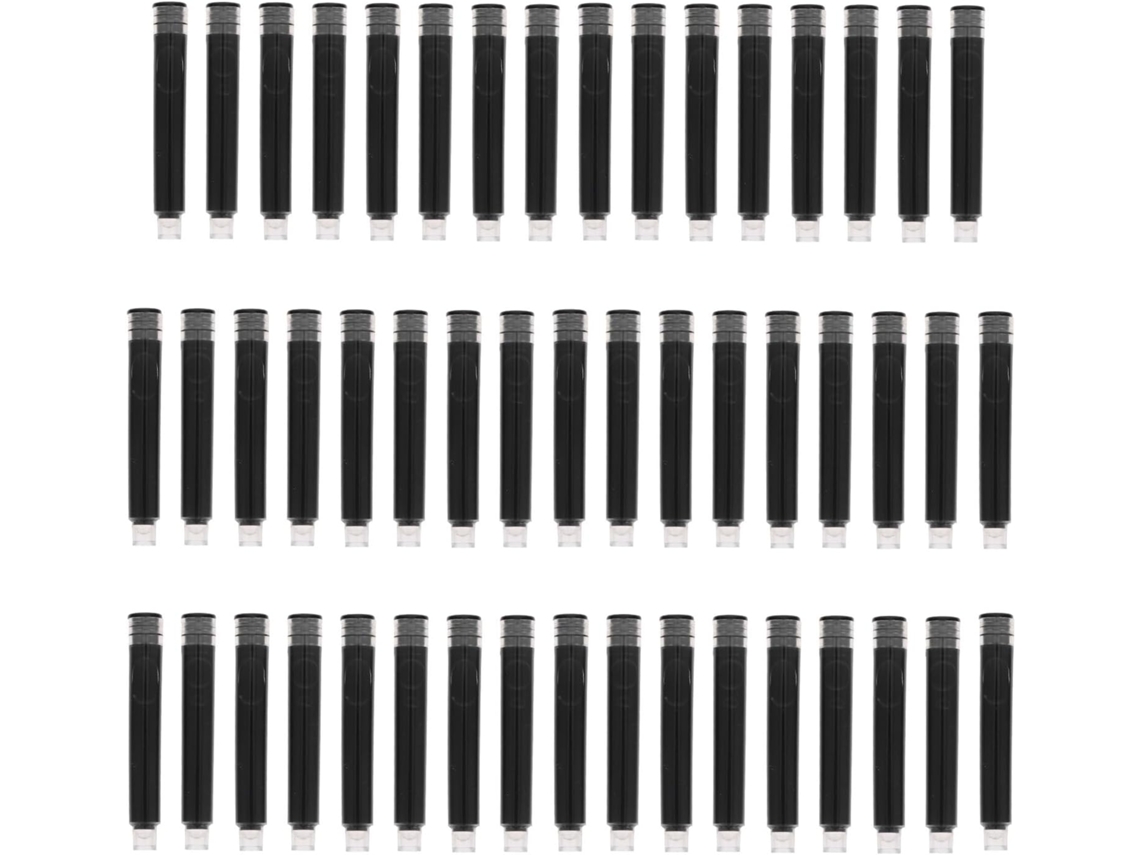 Paquete De 100 Recambios De Tinta Compatibles Para Pluma Estilográfica, Ligeros Y Duraderos, En Sobres Individuales.