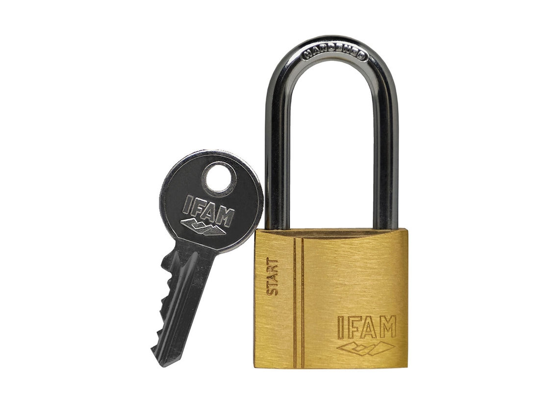 Candado de llave IFAM SR30AL Largo Latón Acero 1,24 x 3 x 2,65 cm