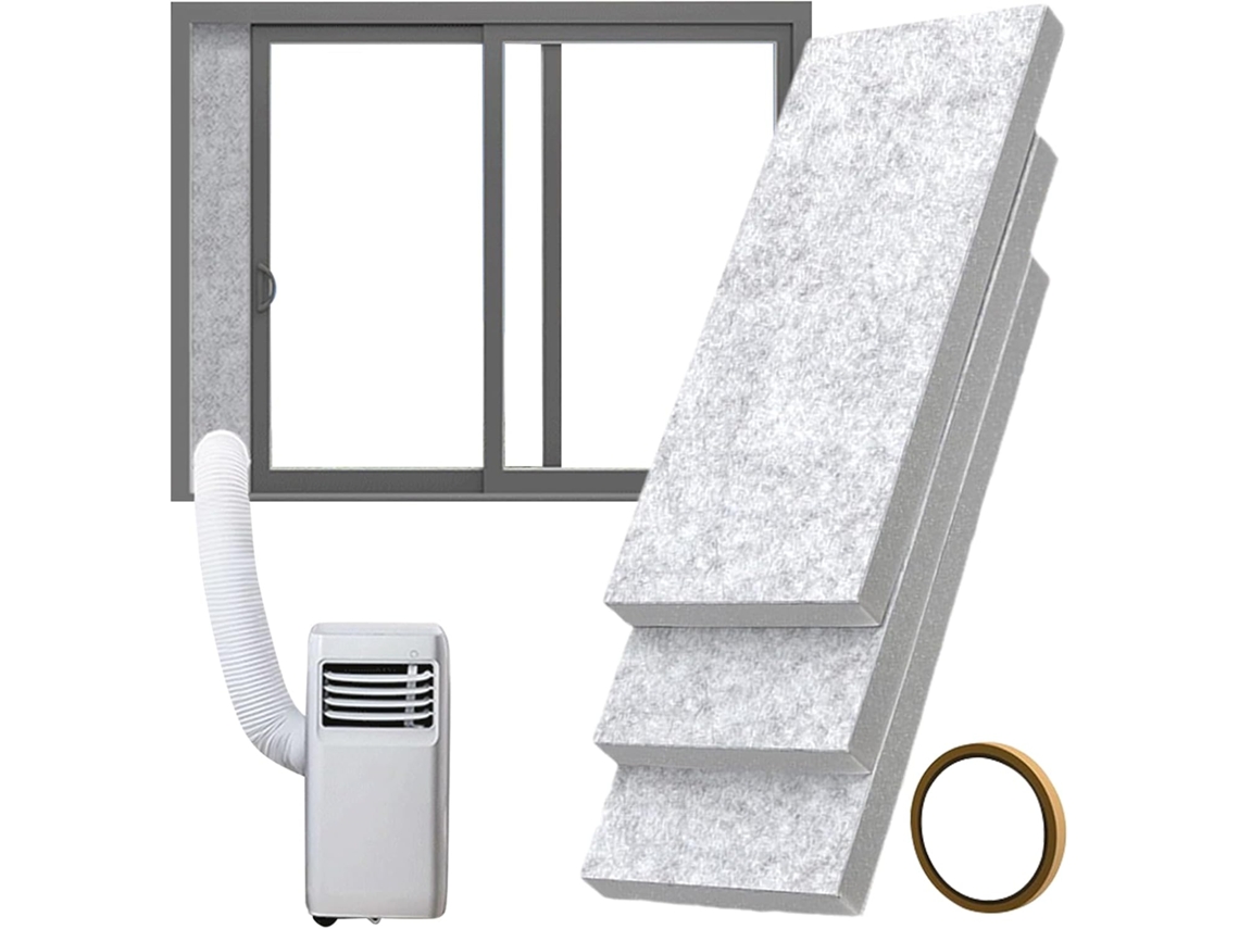 Kit De Aire Acondicionado Portátil Para Ventana, Paneles De Espuma Aislante – Portátil Aislant