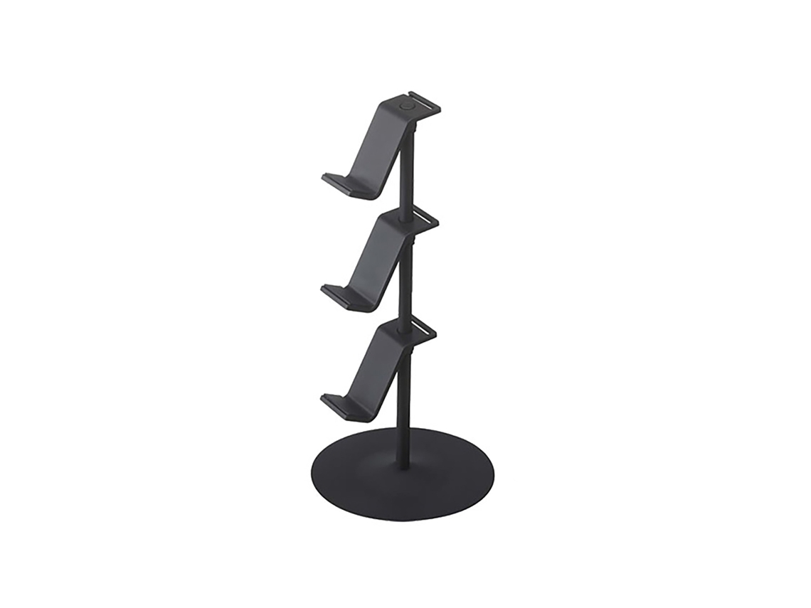 Estantería De Almacenamiento De 3 Niveles Para Mandos De Juegos Con Soporte Para Auriculares Para Xbox - Negro