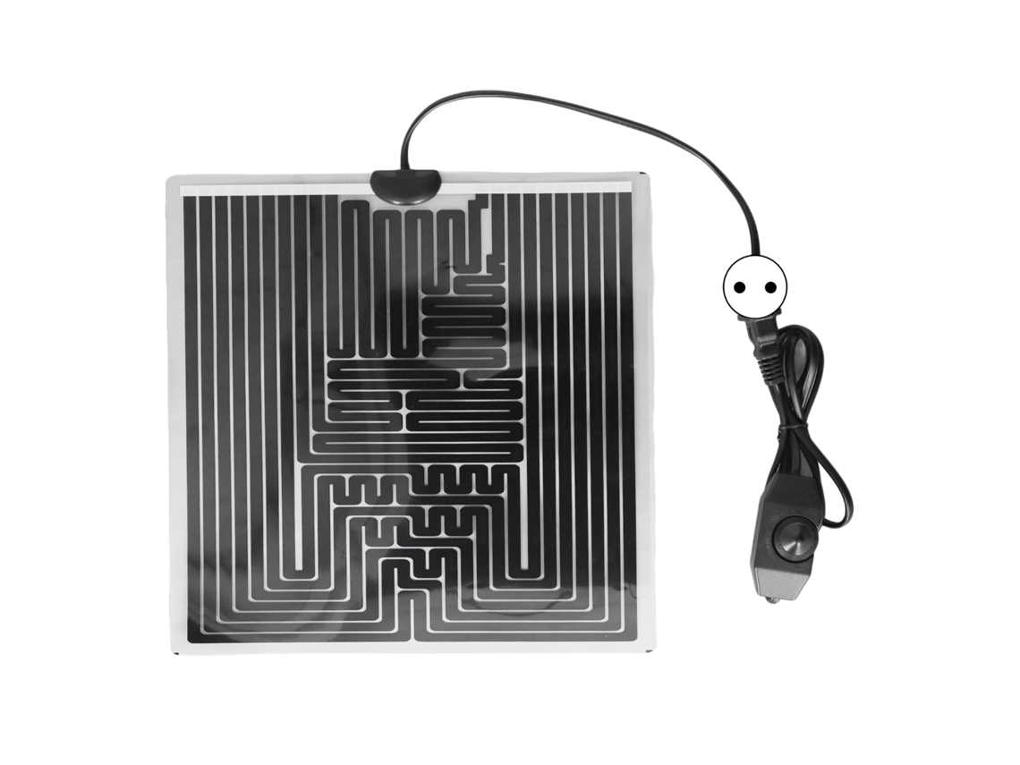 MEOIRUERY Manta Calentadora para Reptiles 5W con Grafeno y Pasta de Carbono Temperatura Ajustable 220V para Tortugas