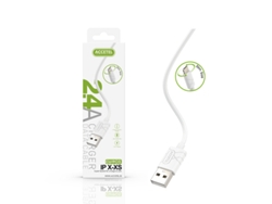 Cable ACCETEL iPhone XR (0.25 m - Blanco)