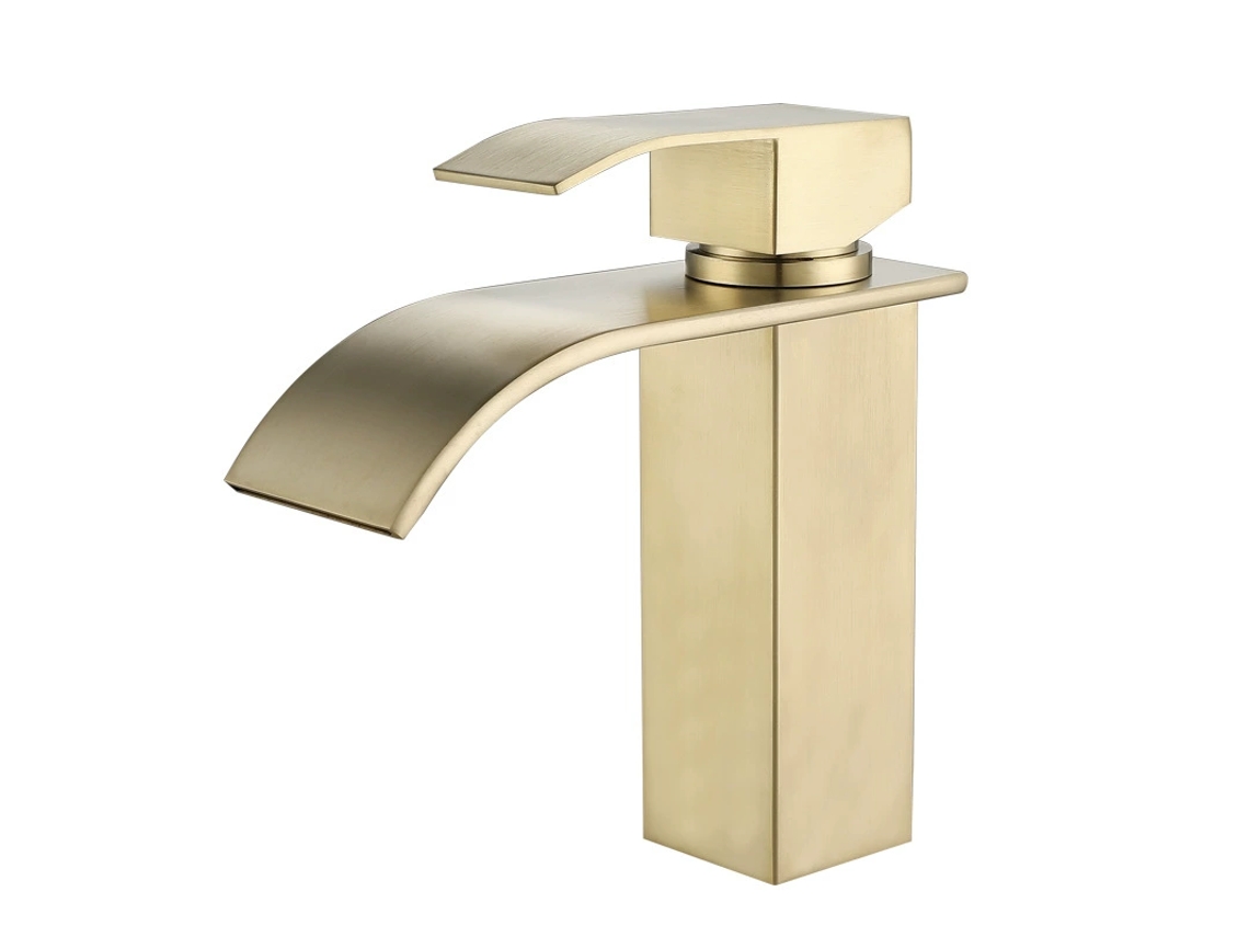 Grifo Para Lavabo Tipo Cascada, Grifo Para Baño, Agua Fría Y Caliente Regulable.