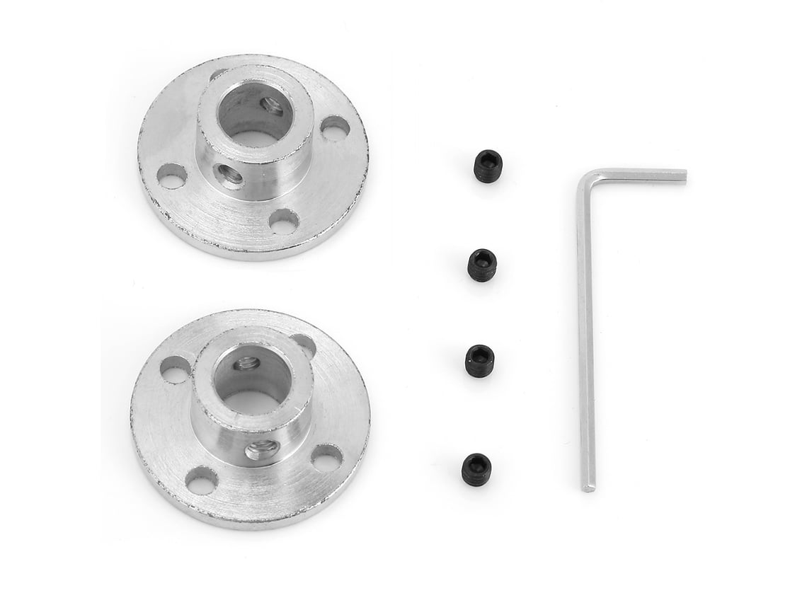 2 Peças Acoplamento Rígido De Brida M4 Conector De Eixo Motor Id 10mm Od 16mm