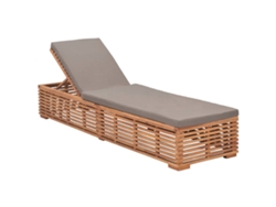 Tumbona VIDAXL Gris Teca (200x60x35 cm)