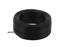 Cable eléctrico de PVC con aislamiento de cobre BVR-1x2.5, 19 conductores, 100 m, negro, AC450V