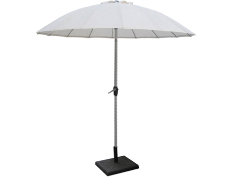 Parasol DMORA (Beis - Aluminio - 270x270x270 cm)