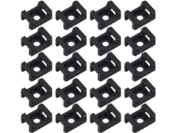Juego 120 Clips Nailon Forma Silla Montar Tornillos, Organizador Cables Gestión Hogar Oficina.