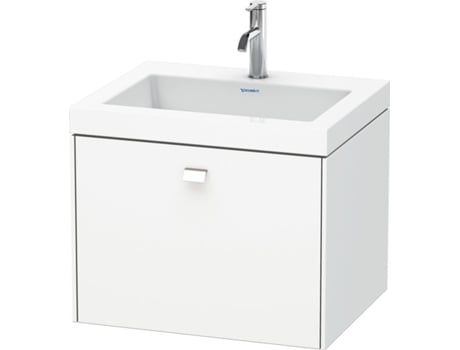 Lavamanos DURAVIT Brioso de 60,0x48,0 cm 1 cajón sin rebosadero con banco para grifos 1 agujero para grifos
