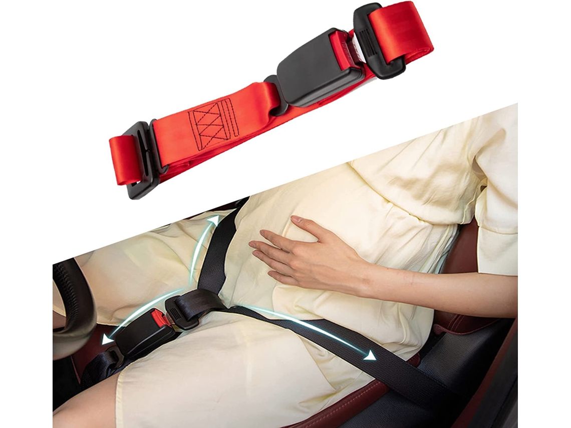 Cinturón de seguridad especial para mujeres embarazadas, anti-vientre, ajustable, rojo, CUICH