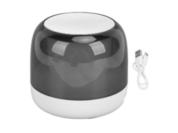 Altavoz Bluetooth 5.3 Con Luces Rgb, Subwoofer Hifi Inalámbrico Portátil, Compatible Con Unidades Flash Usb, Blanco.