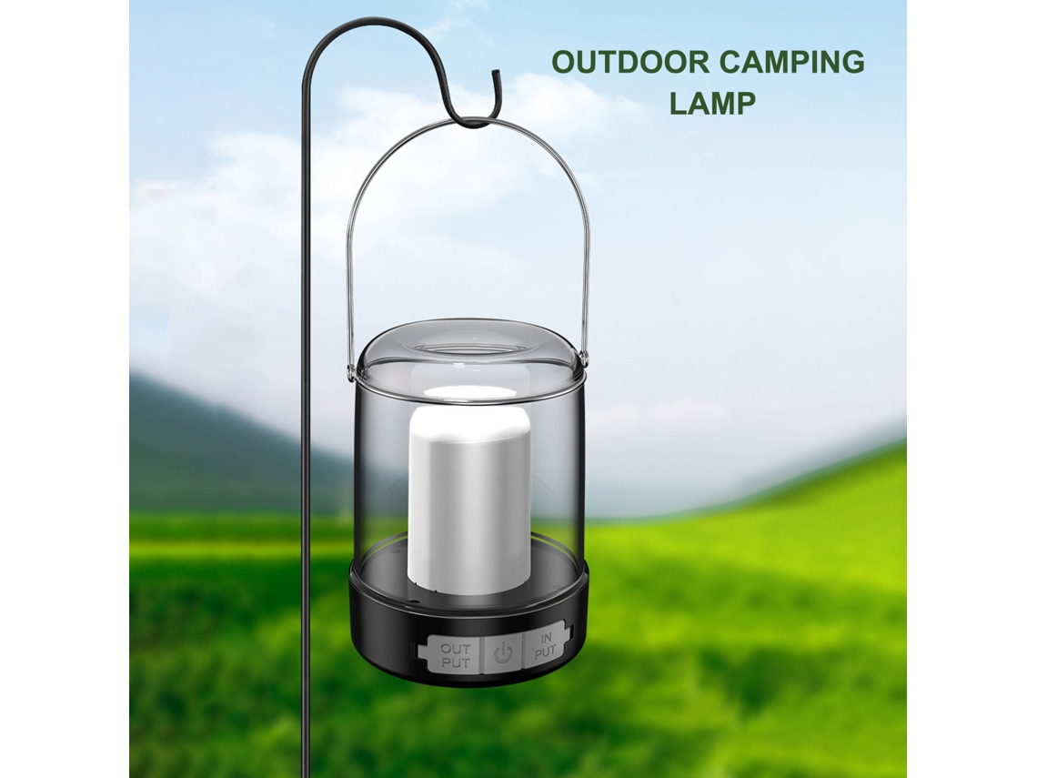 2026-lámpara Led De Camping Al Aire Libre Con Resistencia Al Agua Ipx4, Batería Recargable 1200mah Para Senderismo, Pesca, Ciclismo