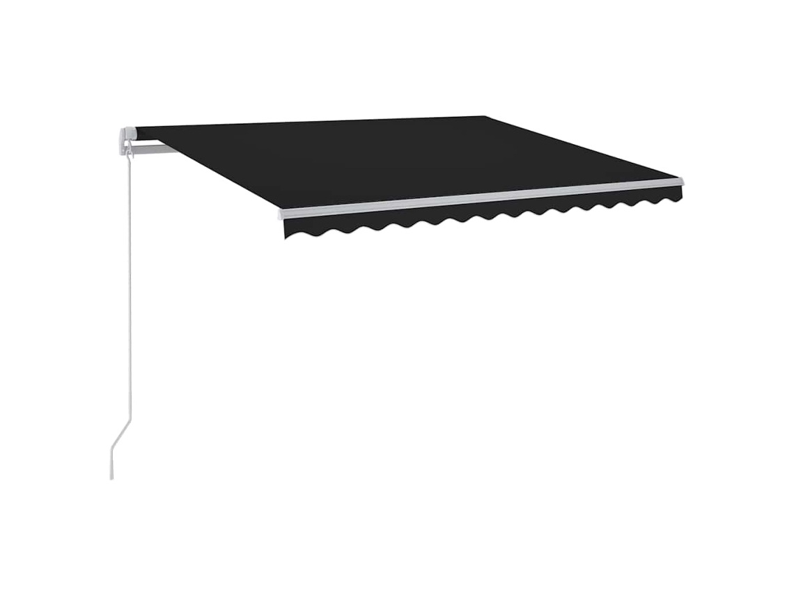 Maison Exclusive - Toldo Manual Retráctil Con Led Antracita 300x250 Cm