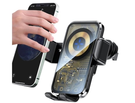 Cargador inalámbrico, cargador súper magnético para teléfono de coche de 15w Soporte de carga inalámbrico magnético, teléfono con soporte para CHRO...
