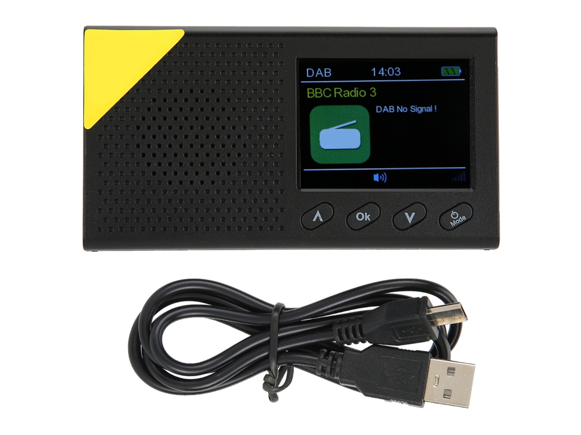 Radio Digital Portátil Dab/fm Con Pantalla Lcd De 2,4 Pulgadas, Salida Estéreo Y Bluetooth 5.0 Para El Hogar Y Los Viajes.