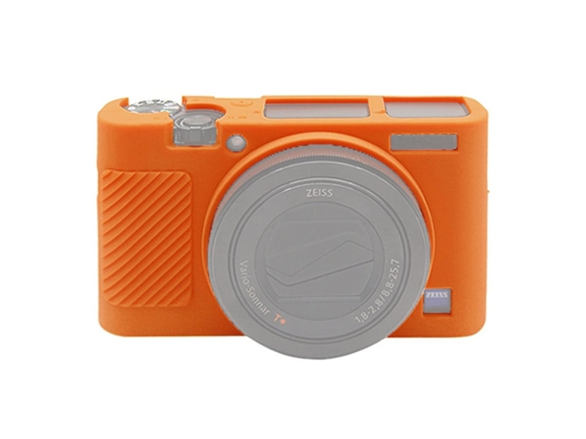Capa Protetora De Silicone Macio Para Sony Rx100 Iii (m3) Laranja