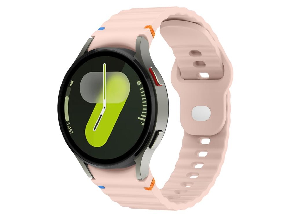 Correa de silicona para Samsung Galaxy Watch 7 (40/44 mm) - 20 mm con costuras onduladas y hebilla invertida