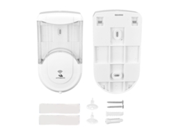 Dispensador automático de jabón sin contacto: recipiente para jabón líquido y tecnología infrarroja.