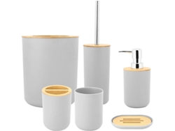 Cryfokt Juego De Cepillos De Baño Con Jabonera Para Baño, Accesorios De Duraderos A Prueba De Caídas Para Uso Familiar,