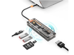Hub Usb-c 6 En 1, Adaptador Multimedia Usb 3.0/2.0 Para Portátil