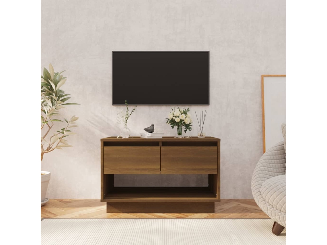 Mueble de Armario Tv 70X41X44 Cm Aglomerado Color Roble Marrón