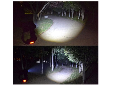 Linterna frontal Led con 3 modos de Zoom, linterna frontal con batería, luz blanca para pesca, Camping y caza TURMIN