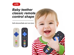 Chupete De Silicona Suave Para La Dentición Con Forma De Mando A Distancia Para Bebés.