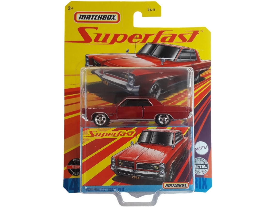 Coche MATCHBOX 1964 Pontiac Grand Prix (Edad Mínima Recomendada: 3 años - 1:64)