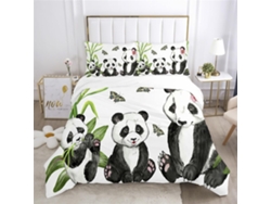 Juego Ropa Cama Niños Niñas Adolescentes Funda Nórdica Estampado Almohada Microfibra Material Juego 140x200cm