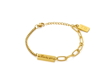Pulsera TWOBROTHERS Lucky Girl Goold (Acero Inoxidable - Dorado - Tam: 16)