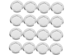 20 cubiertas de ventilación redondas de acero inoxidable con rejilla de ventilación circular para armarios Gokoco