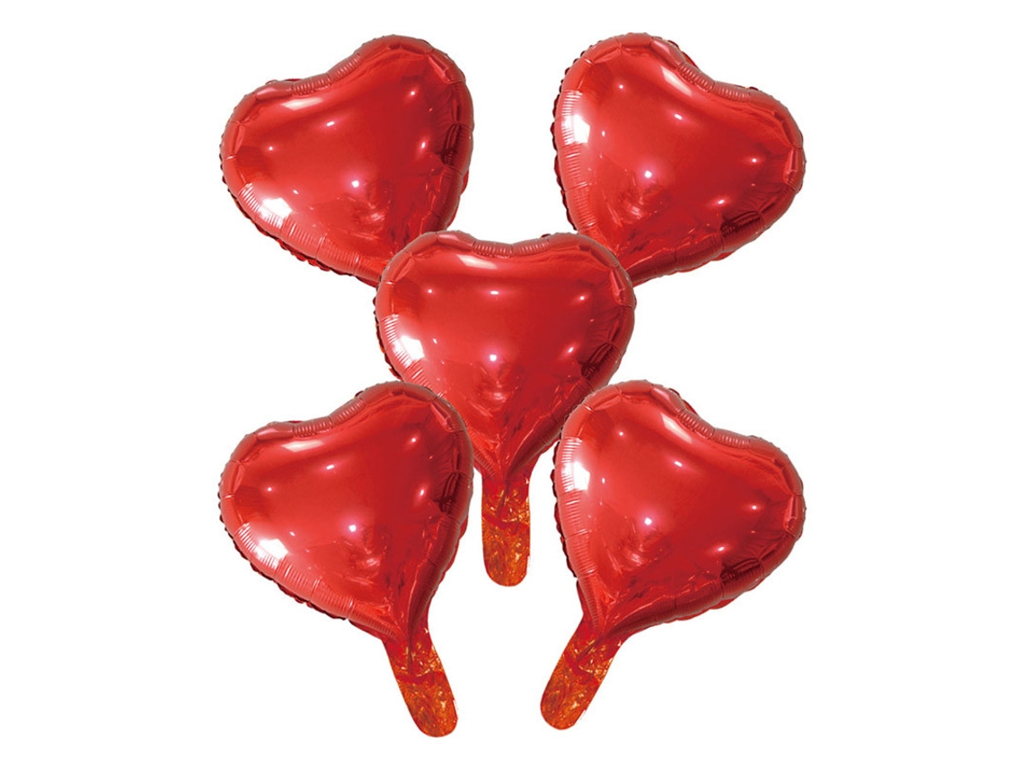 Globo WEFIESTA Alumínio Corazón Rojo