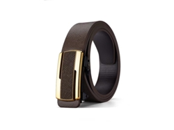 Cinturón de piel sintética para hombre Yuysan, longitud 130 cm, Wy17 - Color café