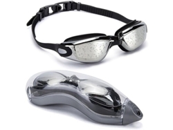 Gafas De Natación Sin Fugas De Silicona Con Estuche Protector Y Ajustable Anti Niebla Uv