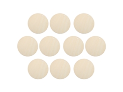 10 Piezas De Colgantes Redondos De Madera Con Orificio De 120 Mm Para Manualidades Decorativas Sencillas.