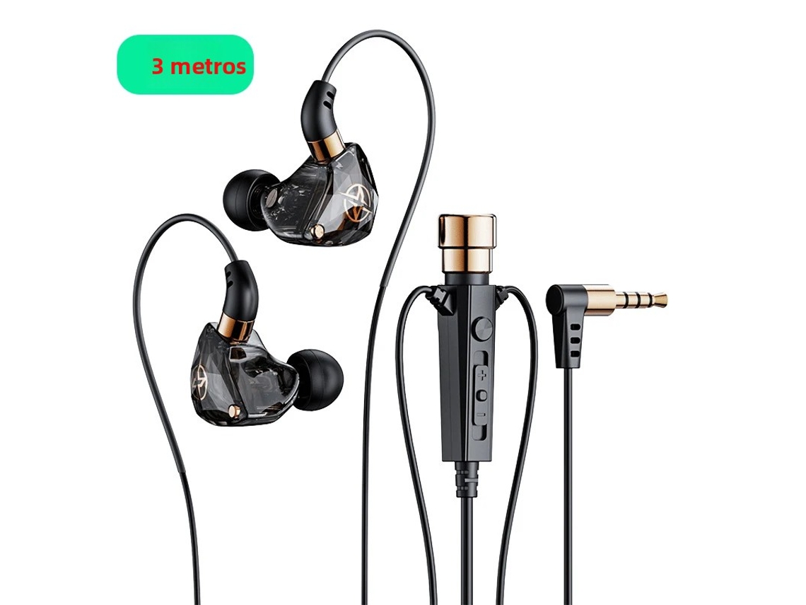 Auriculares De Karaoke 3m Negros, Micrófono Y Cable De Audio, Cancelación De Ruido Baja, Inalámbricos