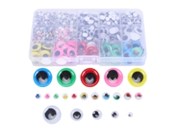 1500 Piezas De Ojos De Plástico Adhesivos Para Manualidades, Ideales Para Muñecas, Juguetes, Peluches Y Accesorios.