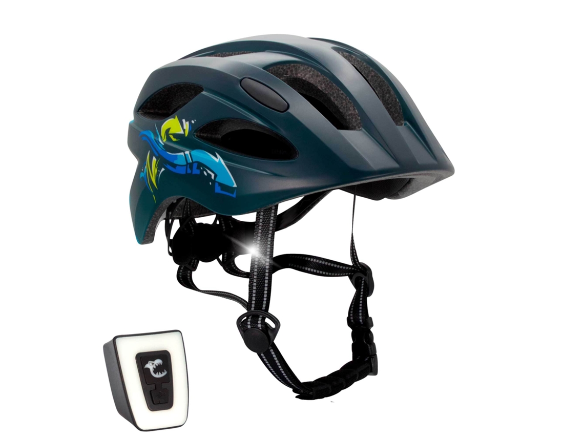 Casco de Bicicleta para Niños CRAZY SAFETY de 6 a 12 años Flecha Azul/Negra Certificado EN1078