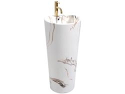 Lavabo De Pie Rea Blanka Marble White