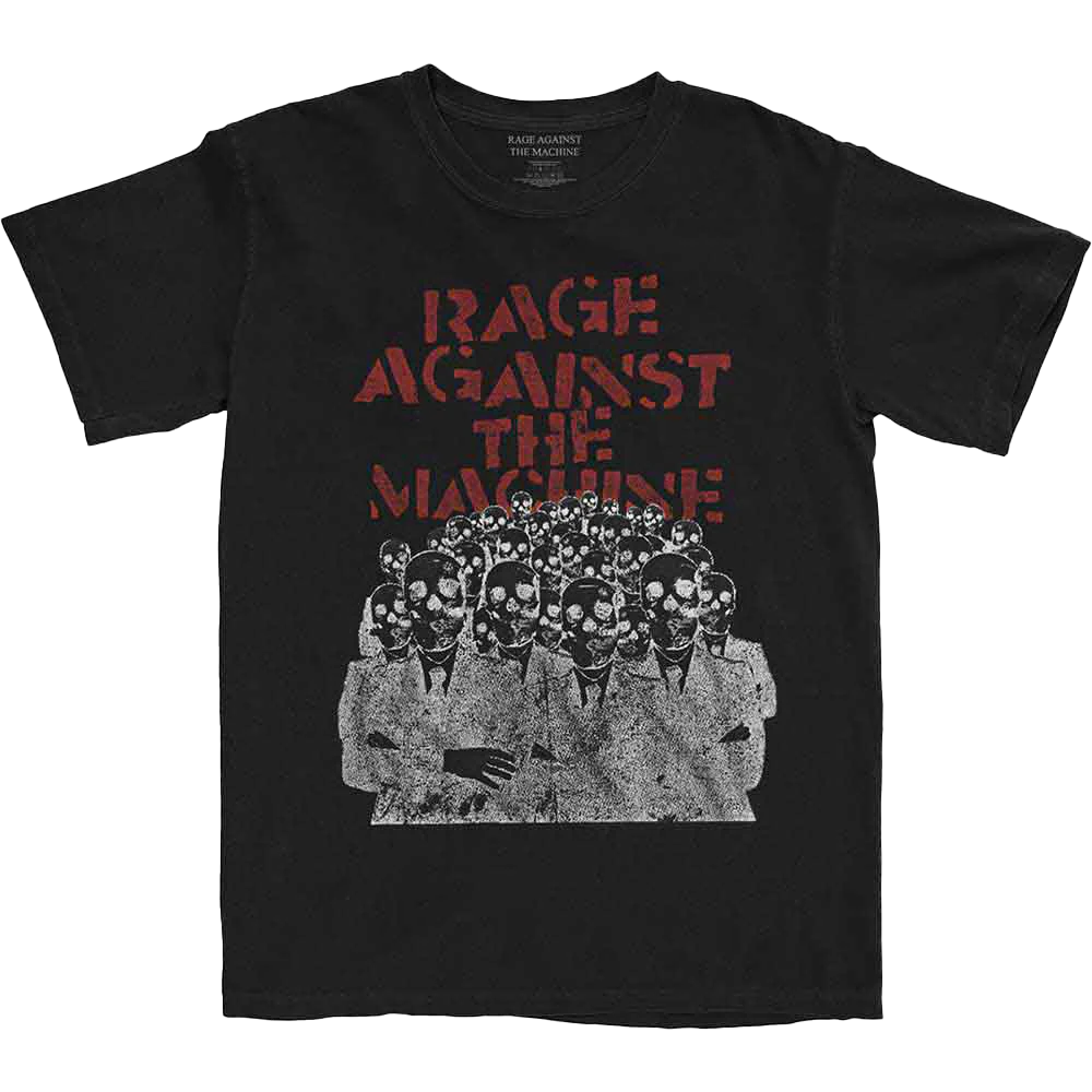 Rage Against The Machine "crowd Mask" T-shirt Unisex Rockinstone Size:m