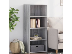 Aparador Alto Madera De Ingeniería Gris Sonoma 50x41x124 Cm