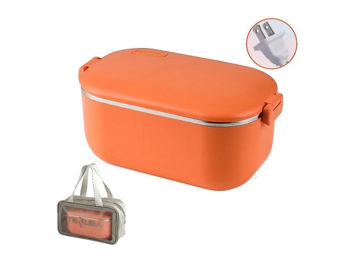 Caixa Elétrica De Almoço Portátil Com Aquecimento Rápido, Anti-vazamento E Material Seguro Para Trabalho E Viagens Laranja
