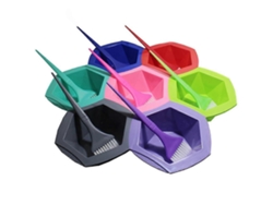 Kit de tinte para el cabello Omni con 7 piezas, que incluye pinceles profesionales, fabricado con material ABS ecológico, antideslizante y reutilizable para uso en salones de belleza y en el hogar.