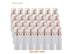 Dispensador de espuma de plástico para pestañas, 14/30/50 unidades, bomba cosmética, botella vacía, jabón limpiador facial, oro rosa, Rosewell