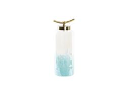 Jarron Cristal Metal 14,5 Azul 19x15x41cm
