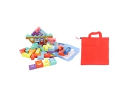 Ats-conjunto De Bloques De Madera Para Niños Juguete Educatsivo Seguro Divertido Con Patsrones Cómicos Y Lindo De Apareamiento