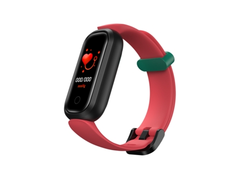 Smartwatch T12 para niños, monitor de frecuencia cardíaca real, presión arterial y monitoreo del sueño, resistente al agua, rojo