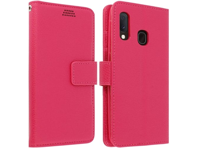 Funda Samsung Galaxy A20e AVIZAR Wallet Rosa