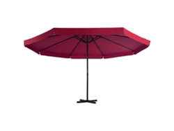 Maison Exclusive - Sombrilla de jardín con base roja portátil